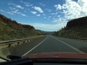The cutting through Munjini Creeh East en-route Karinjini to Karratha via Hedland