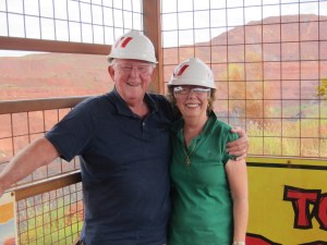 Retirees in fetching millinery and eyewear.