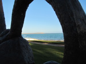 Shar Bay thru the eye of an anchor