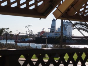 Ships passing in the night (and day!) at the old nurses quarters
