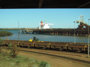 Ships are filled in even layers and sequential holds so that the cargo doesn't buckle the ship