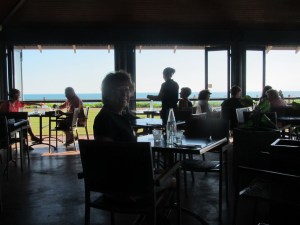 Return to Zander Cafe at Cable Beach for afternoon coffee