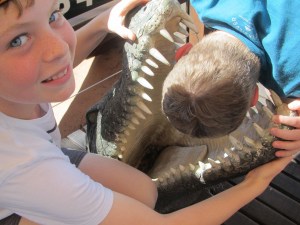 A practice run for our visit to the Crocodile Farm 