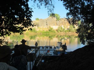 Ready to board the wee boat
