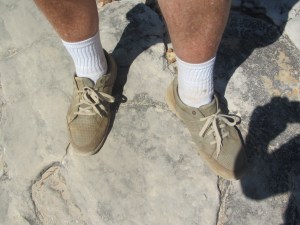 Recommended footwear for exploring the Bungke a Bungles: Rockports!