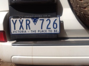There are thousands of these plates on vehicles around the north west. Obviously Victoria is not quite THE place to be!