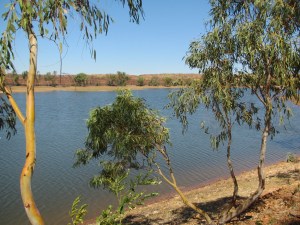 Lake Mary Ann, fills in the wet season and provides year round recreation for the town